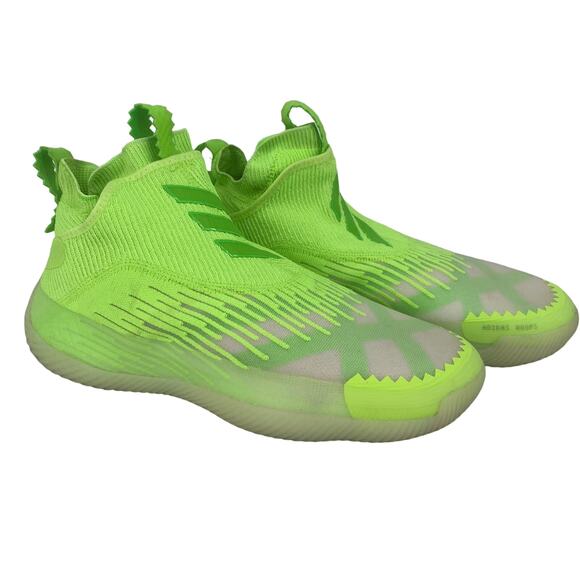 Adidas Boost N2xt L3v3l Florescent Green Basketball Sneakers Size 8.5 - Picture 1 of 11